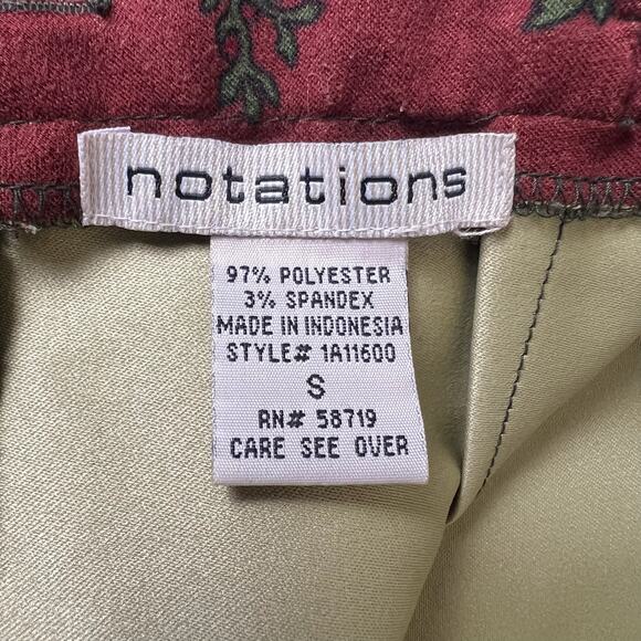 Y2K Boho Paisley Midi Skirt S Vintage Burgundy Tapestry Whimsigoth Holiday Witch - Picture 11 of 12